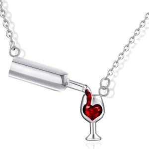 Wine Necklace, Alcohol Lovers Necklace, Novelty Necklace, Fun Necklace